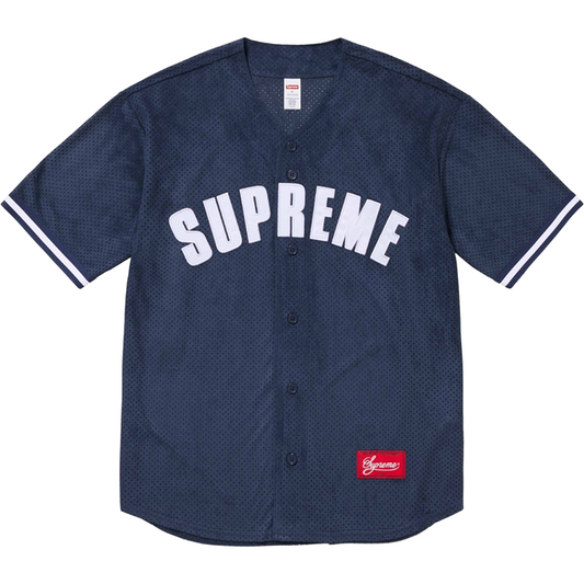 Supreme Ultrasuede Mesh Baseball Jersey
