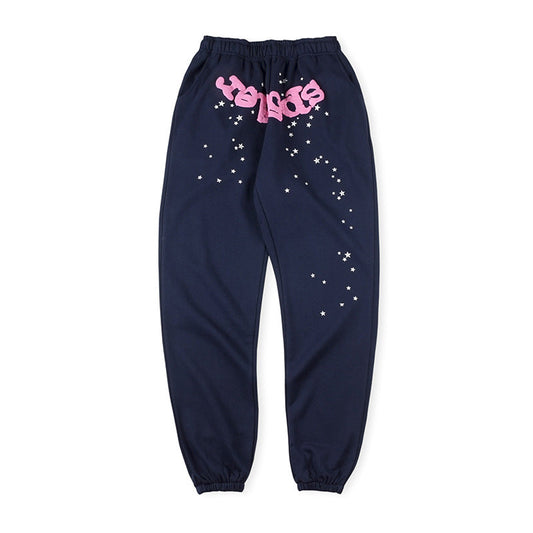 Sp5der Red Foam Printing Pant-Navy #8151