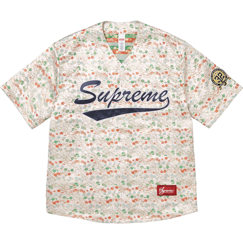 Supreme Floral Jacquard Baseball Jersey