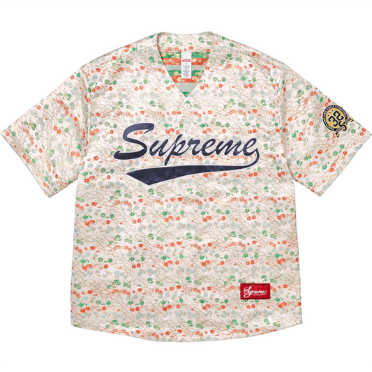 Supreme Floral Jacquard Baseball Jersey